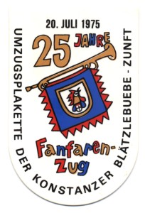 Umzugsplakette FZ-Treffen 1975